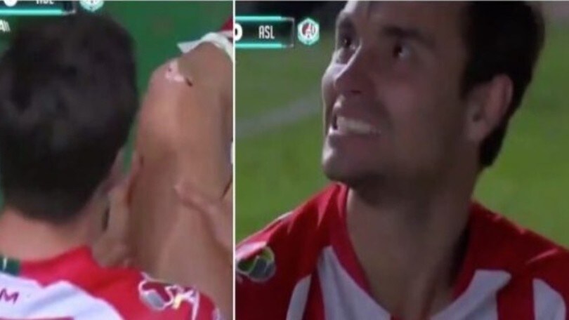 Unai Bilbao, cade su un chiodo a bordocampo: infortunio shock al ginocchio