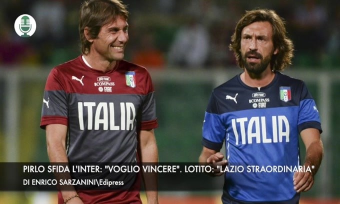 Pirlo: "Voglio vincere". Lotito: "Serata perfetta"