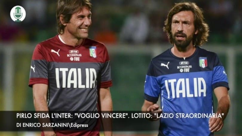 Pirlo: "Voglio vincere". Lotito: "Serata perfetta"