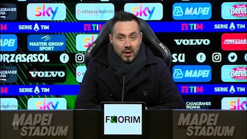 De Zerbi: "La squadra non si è consegnata alla sconfitta"