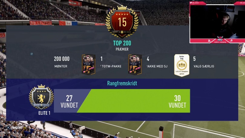FIFA 21, Anders Vejrgang vince ancora: è a quota 420 vittorie di fila