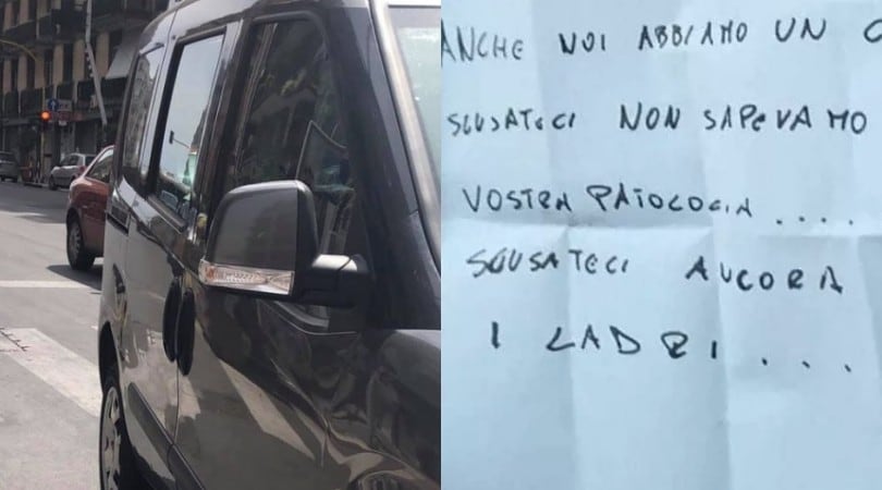 Rubano l'auto a una disabile: ladri pentiti la restituiscono con le scuse