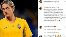Roma, Zaniolo positivo al Coronavirus