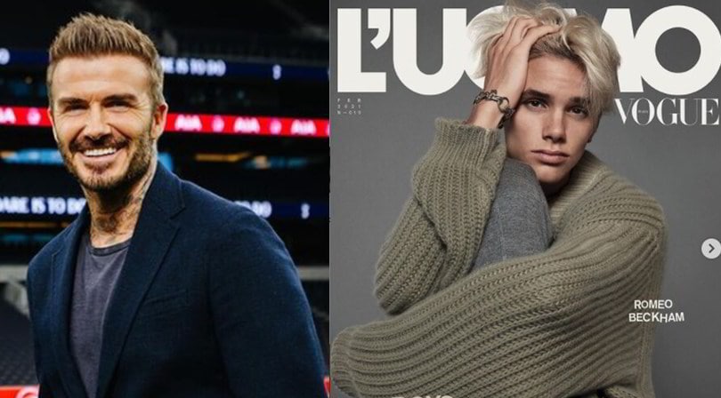 Beckham celebra il figlio Romeo su Instagram