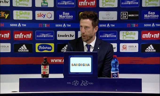 Di Francesco: "Arbitraggio non all'altezza"