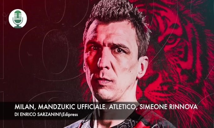 Milan, Mandzukic ufficiale. Atletico, Simeone rinnova
