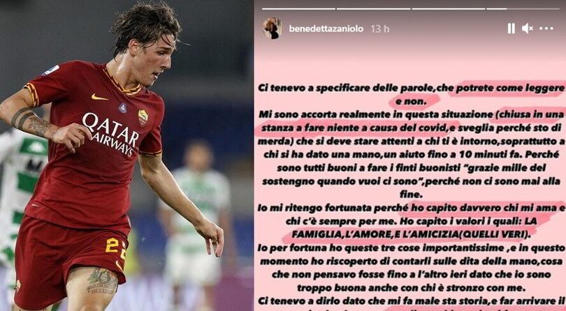 Zaniolo, la sorella Benedetta: "Chiusa in una stanza a causa del Covid..."