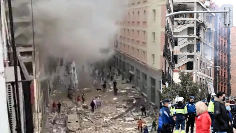 Esplosione nel centro di Madrid: le immagini sono impressionanti