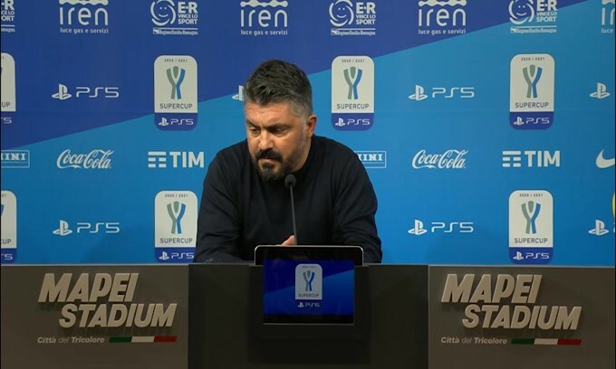 Gattuso: "Terreno di gioco non all'altezza. Grazie ai ragazzi"