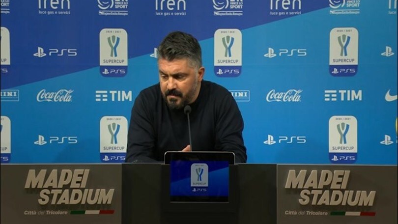 Gattuso: "Terreno di gioco non all'altezza. Grazie ai ragazzi"