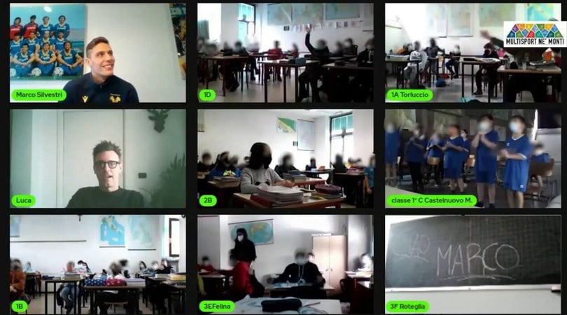 Verona, Silvestri maestro di sport per gli studenti del "suo" Castelnovo