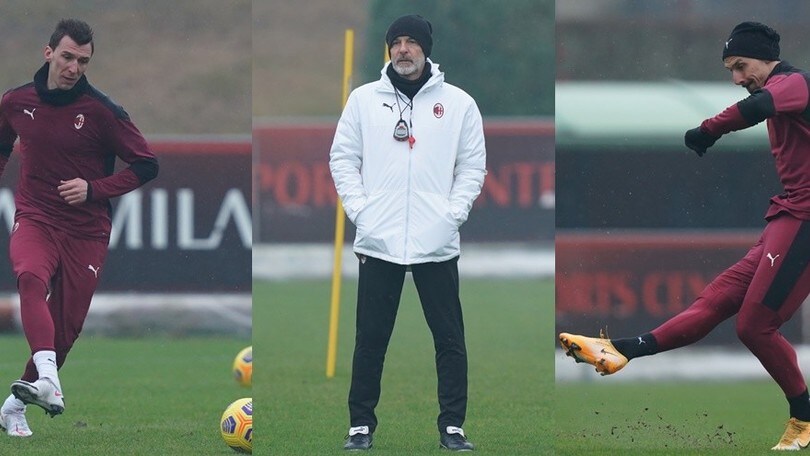 Ibrahimovic-Mandzukic, prove d'intesa: Pioli studia la nuova coppia del Milan
