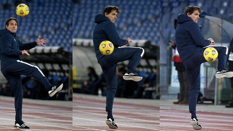 Inzaghi, che magia: stop di tacco in Lazio-Parma