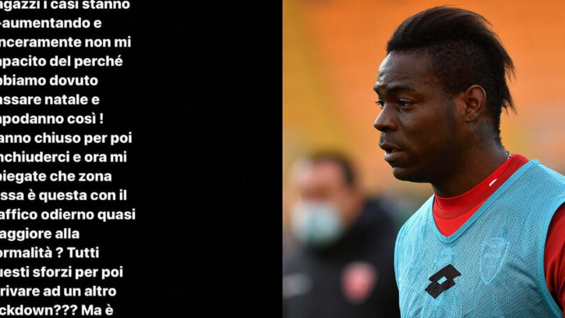 Coronavirus, Balotelli: "Casi in aumento? Colpa di chi ci gestisce"