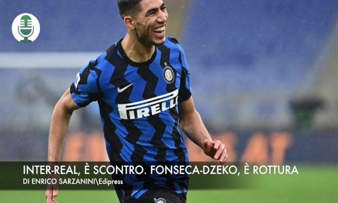 Real-Inter, alta tensione. Fonseca-Dzeko, è scontro