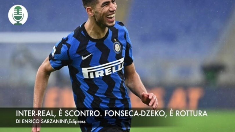 Real-Inter, alta tensione. Fonseca-Dzeko, è scontro