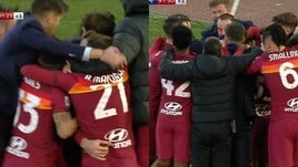 Pellegrini segna, Fonseca corre ad abbracciare la squadra