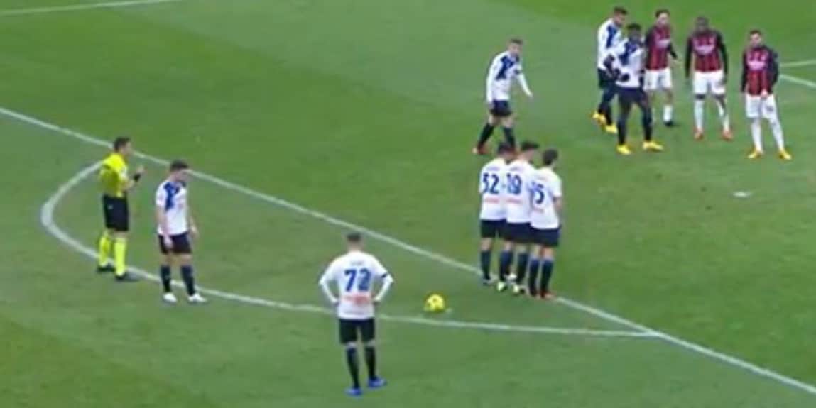 L’invenzione dell’Atalanta: una barriera per battere le punizioni!