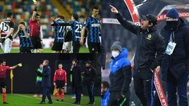 Conte e l'Inter nervosi in panchina e in campo
