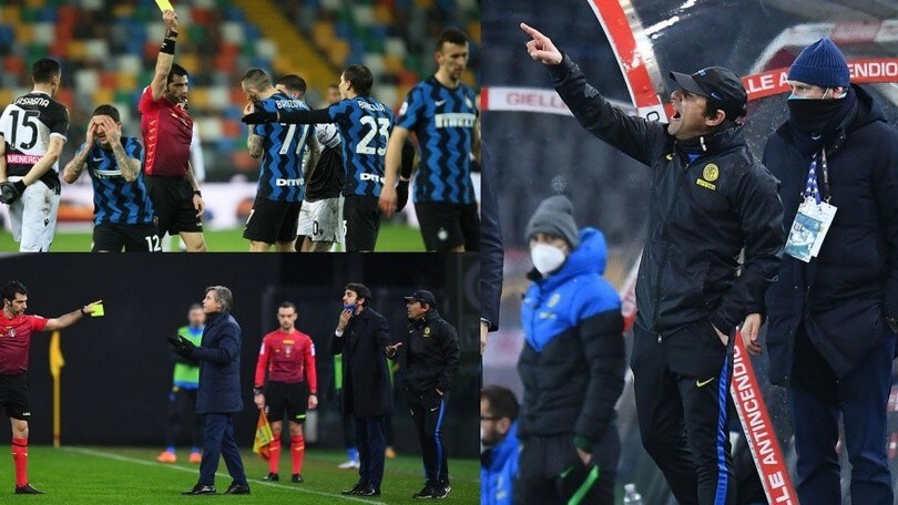 Conte e l'Inter nervosi in panchina e in campo