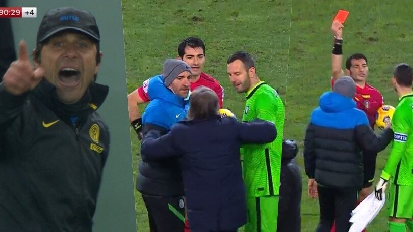 Conte e Oriali espulsi da Maresca: proteste furiose in Udinese-Inter!