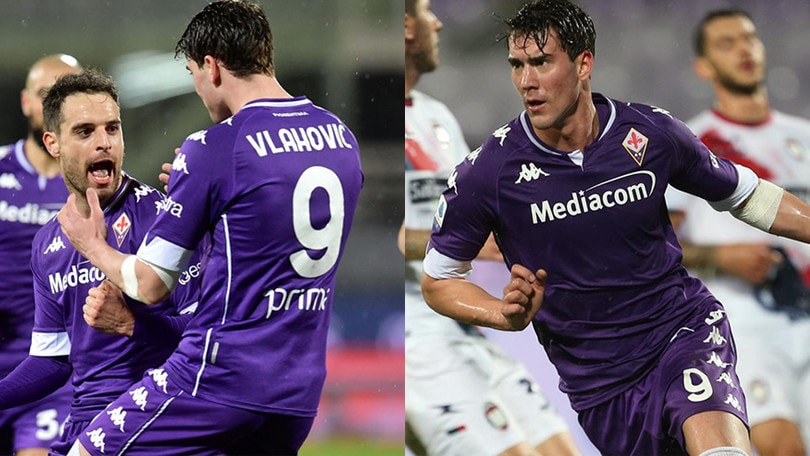Bonaventura e Vlahovic rilanciano la Fiorentina, steso il Crotone