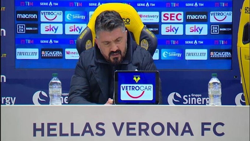 Gattuso: "Il Verona ci ha surclassato fisicamente"