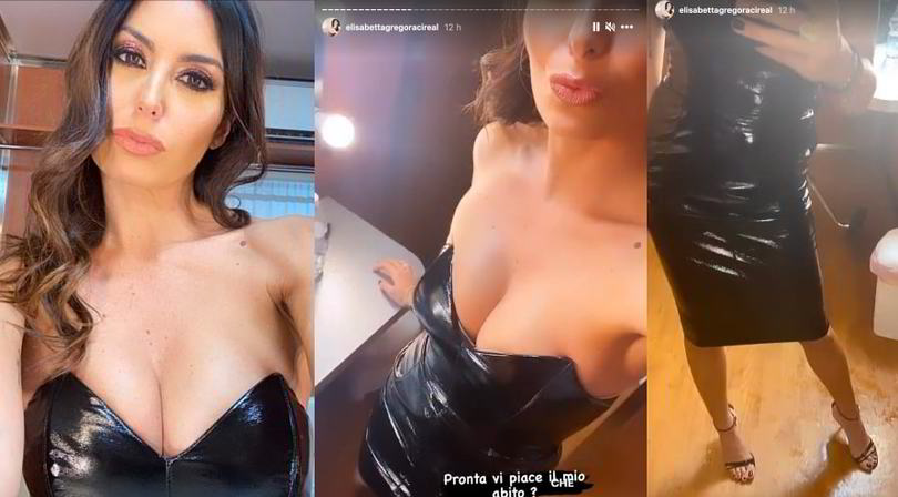 Gf Vip, Elisabetta Gregoraci show: "Vi piace il mio abito?"