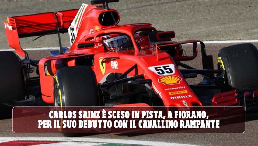 F1, test Ferrari: Sainz debutta al volante della Rossa