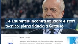 L'annuncio del Napoli: "Piena fiducia a Gattuso"