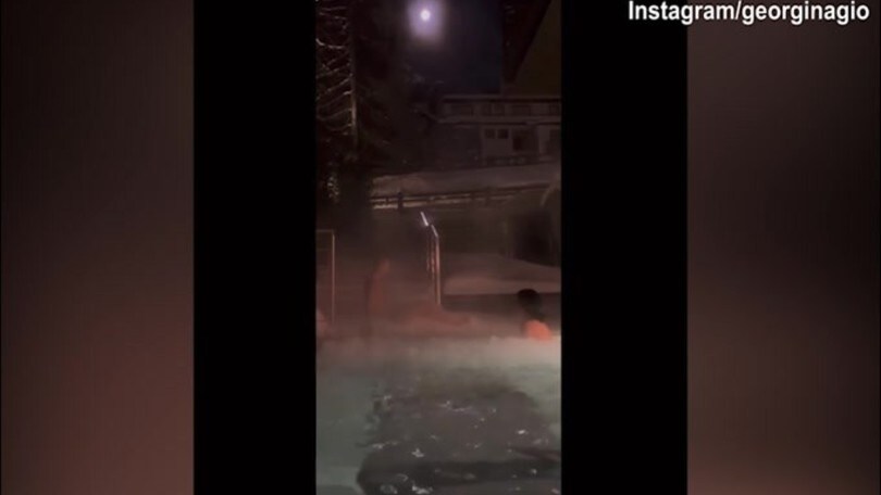 Bagno romantico a Courmayeur per CR7 e Georgina