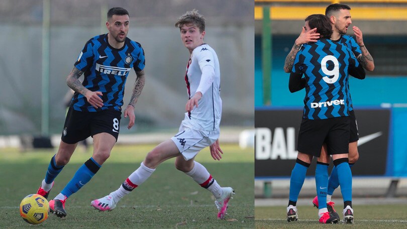 Inter, Vecino in campo con la Primavera: ritorno con gol
