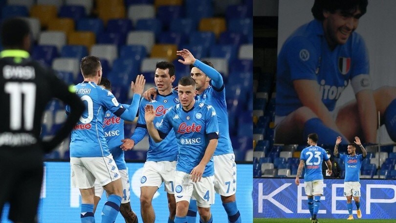 Coppa Italia, al Napoli bastano 45 minuti di show contro lo Spezia