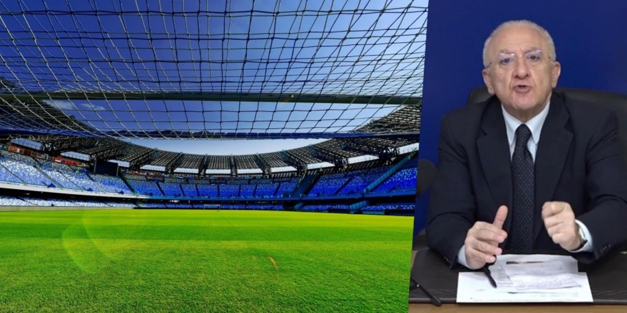 Stadio Maradona, De Luca annuncia investimenti per un milione di euro