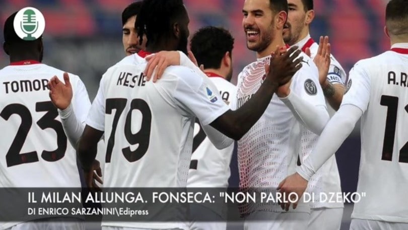 Serie A, il Milan allunga in testa. Fonseca: "Non parlo di Dzeko"