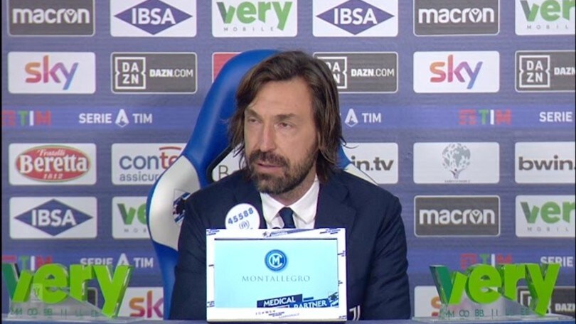 Pirlo: "Attaccante dal mercato? Abbiamo fuori Dybala..."