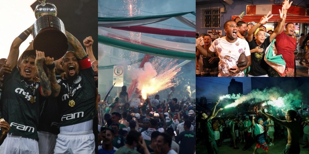 Il Palmeiras vince la Libertadores contro il Santos: delirio in città