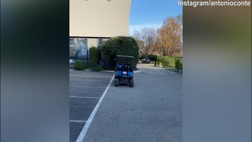 Conte, relax verso la Juve sulla....Golf Car!