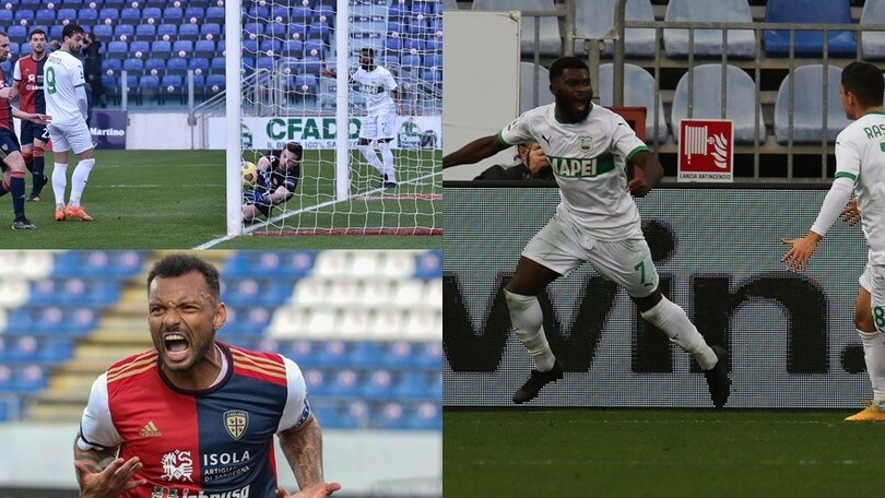 Super Cragno e Joao Pedro non bastano al Cagliari: Boga salva il Sassuolo