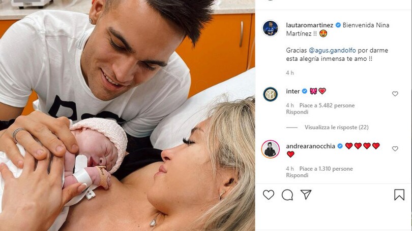 Inter, Lautaro Martinez é diventato papà