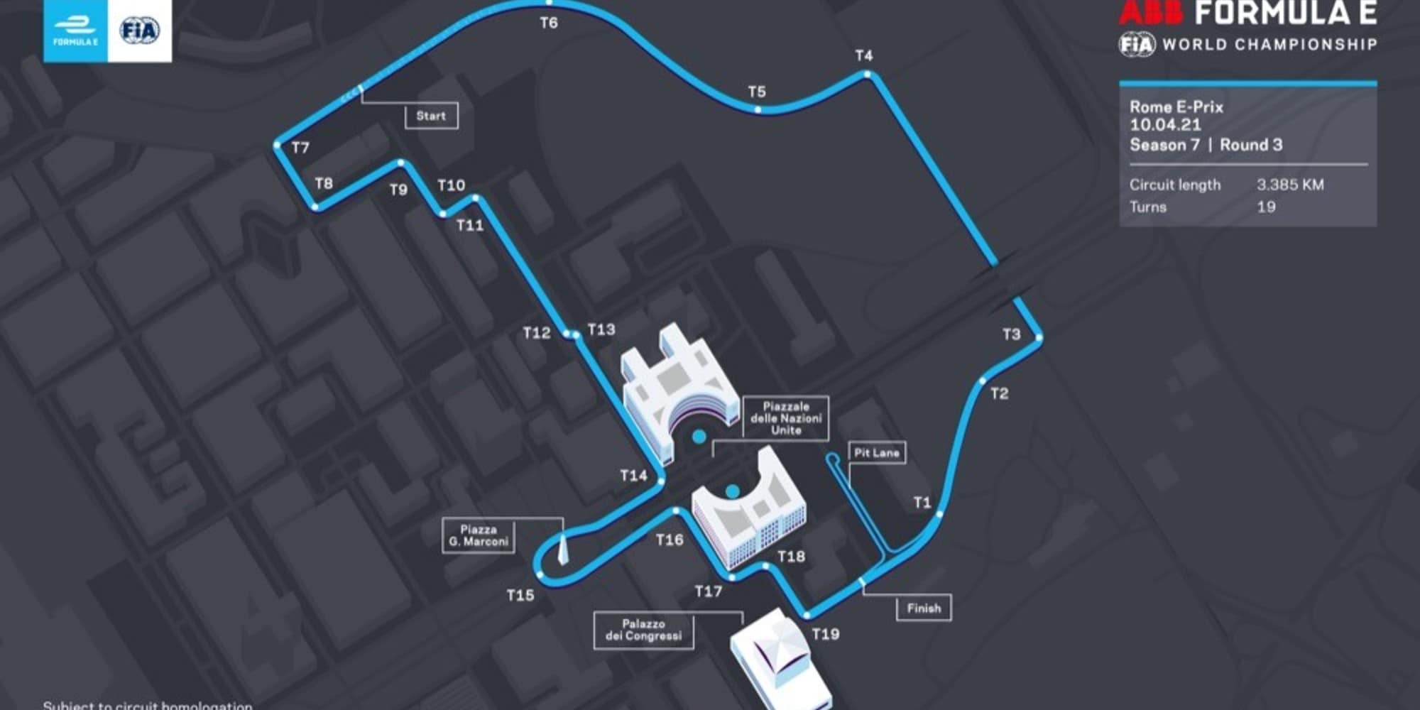 Formula E, cambia il tracciato dell'ePrix di Roma