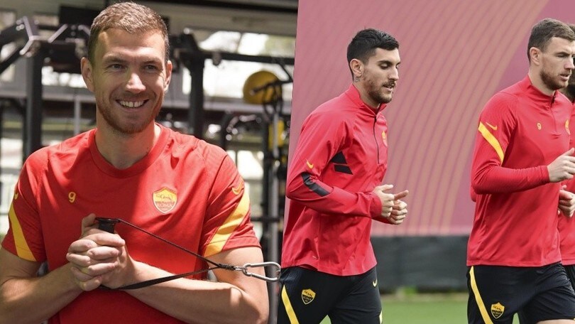 Roma, Dzeko ritrova il sorriso dopo il reintegro in gruppo