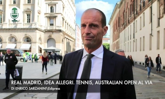 Real Madrid, idea Allegri. Tennis, Australian Open al via