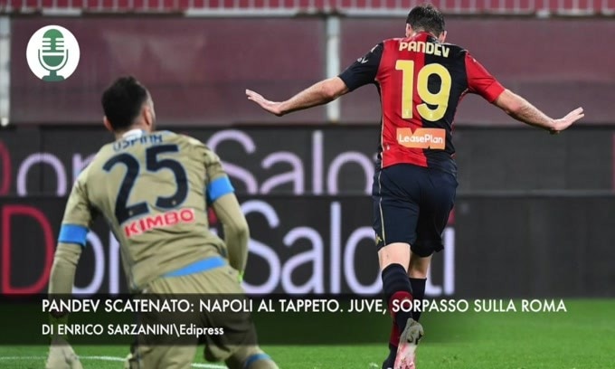 Pandev scatenato: Napoli al tappeto. La Juventus vola al terzo posto