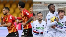 Keita risponde all'ex Caprari: Benevento-Sampdoria finisce 1-1