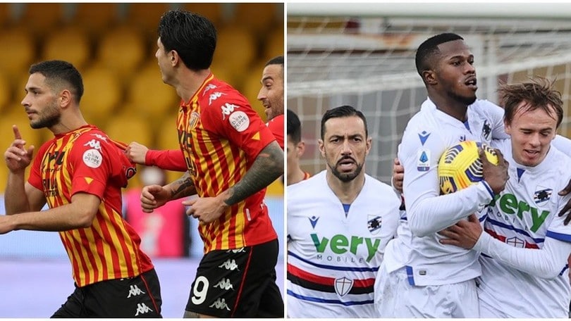 Keita risponde all'ex Caprari: Benevento-Sampdoria finisce 1-1