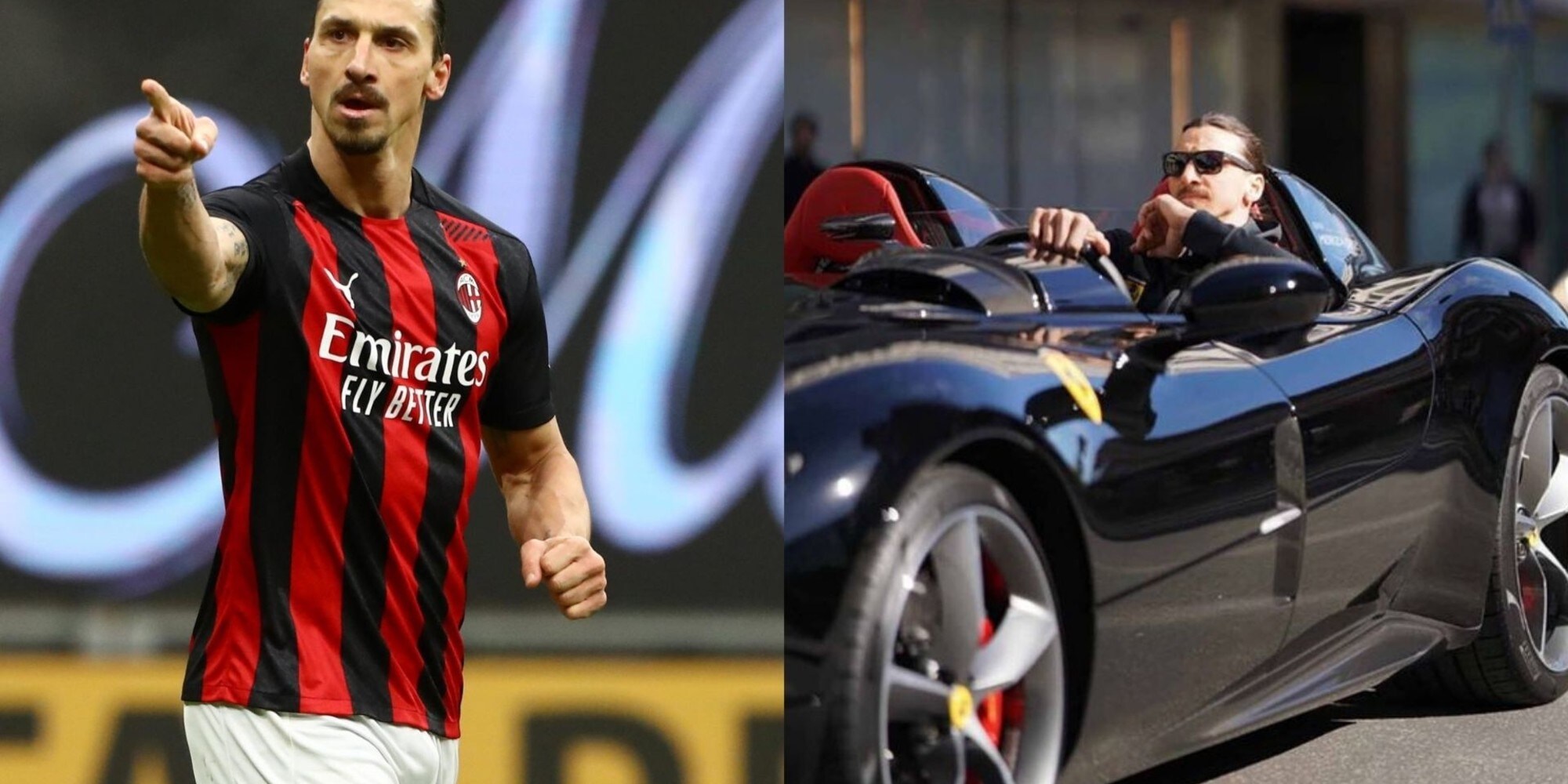 Ibra festeggia il record su una Ferrari speciale: ecco quanto vale