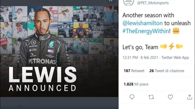 Ufficiale: Hamilton e la Mercedes insieme anche nel 2021