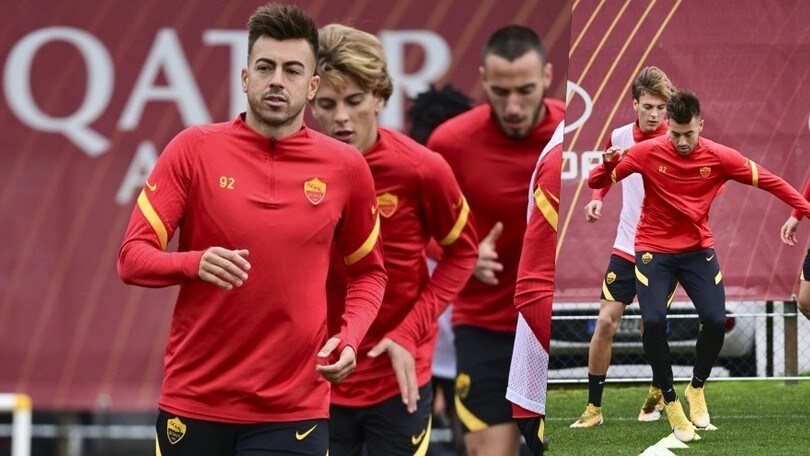 Roma, El Shaarawy mette nel mirino l'Udinese e si allena in gruppo