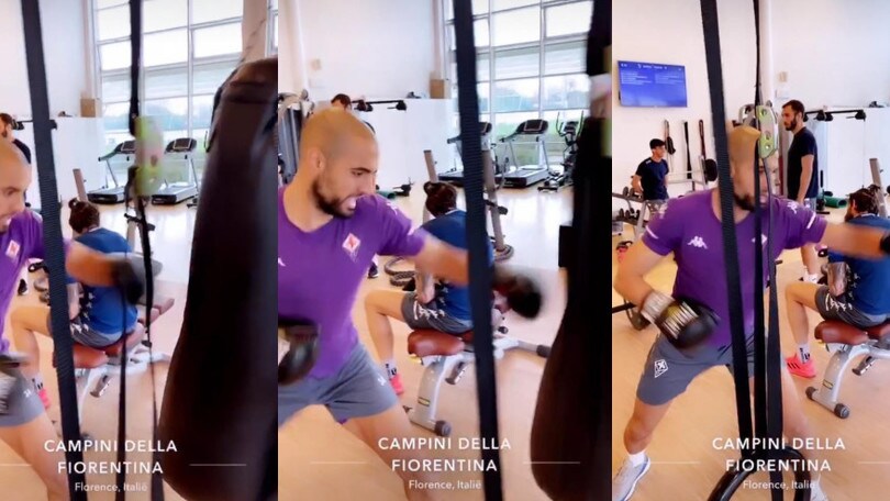 Amrabat si sfoga al sacco da boxe